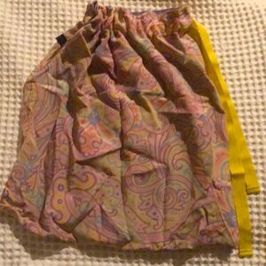 ETRO Med. Paisley Silk Drawstring Bag / Used Once / Authentic / Made in Italy
